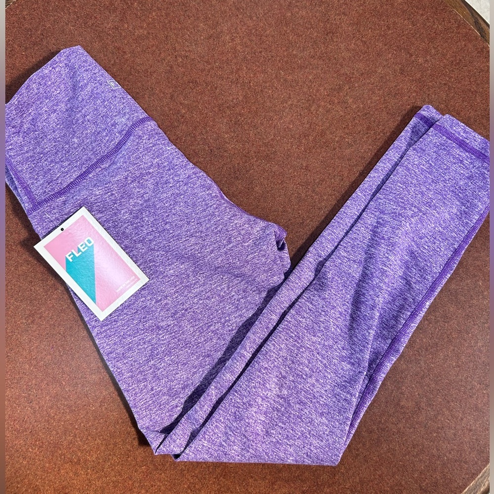 FLEO NWT Super High Leggings Heathered Purple
